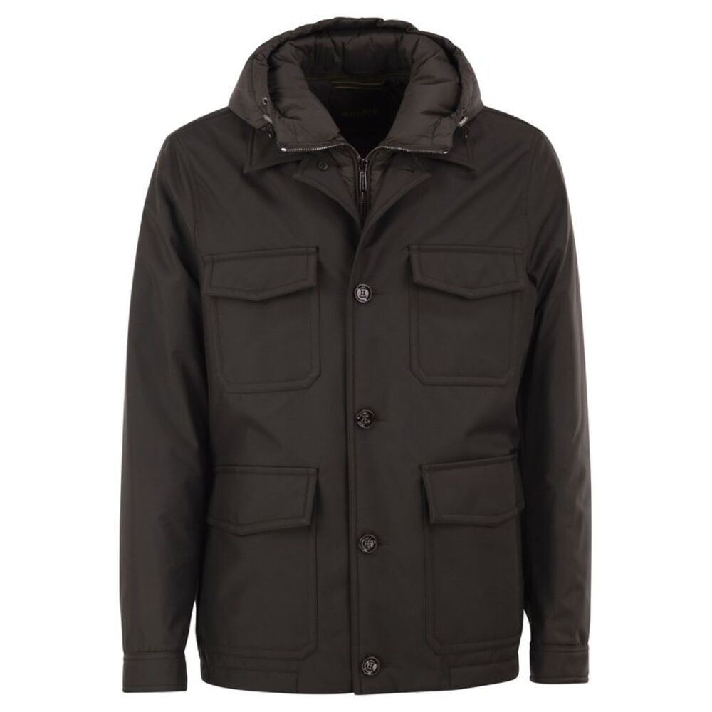 Moorer Men Monti-Gf - Technical Field Jacket With Detachable Hood